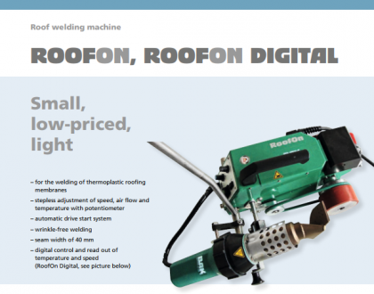 Tài liệu máy hàn ép tự động RoofOn & RoofOn Digital