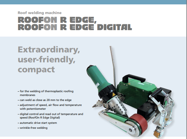 Tài liệu máy hàn ép tự động RoofOn Edge & Edge Digital