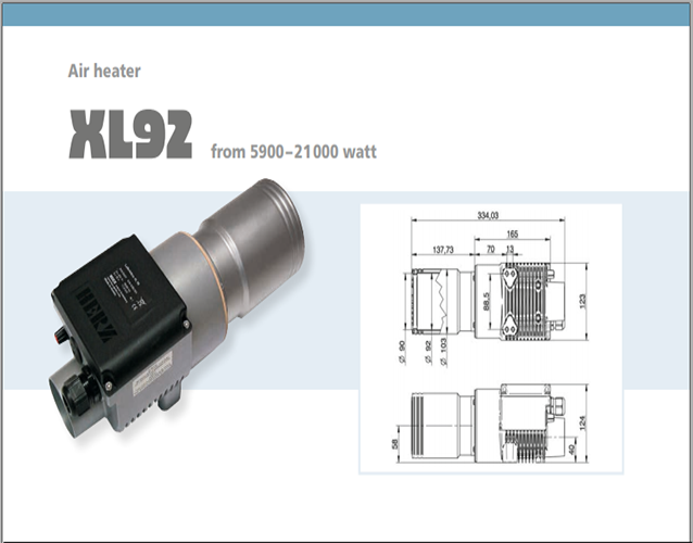 Tài liệu thiết bị gia nhiệt Type XL92